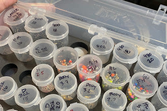 24-Slot Fly Tying Organizer:Hooks and Beads Storage Case - MAVRK