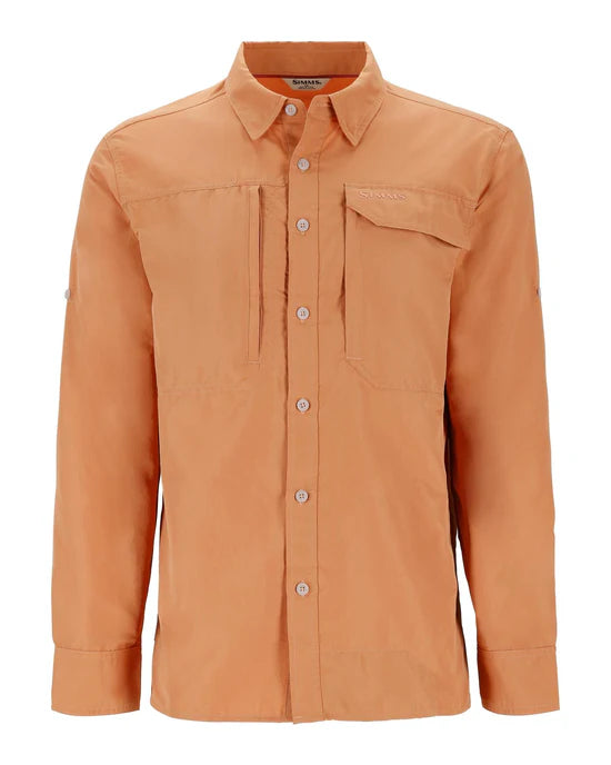 Simms Men's Guide Fishing Shirt - Orange Maple