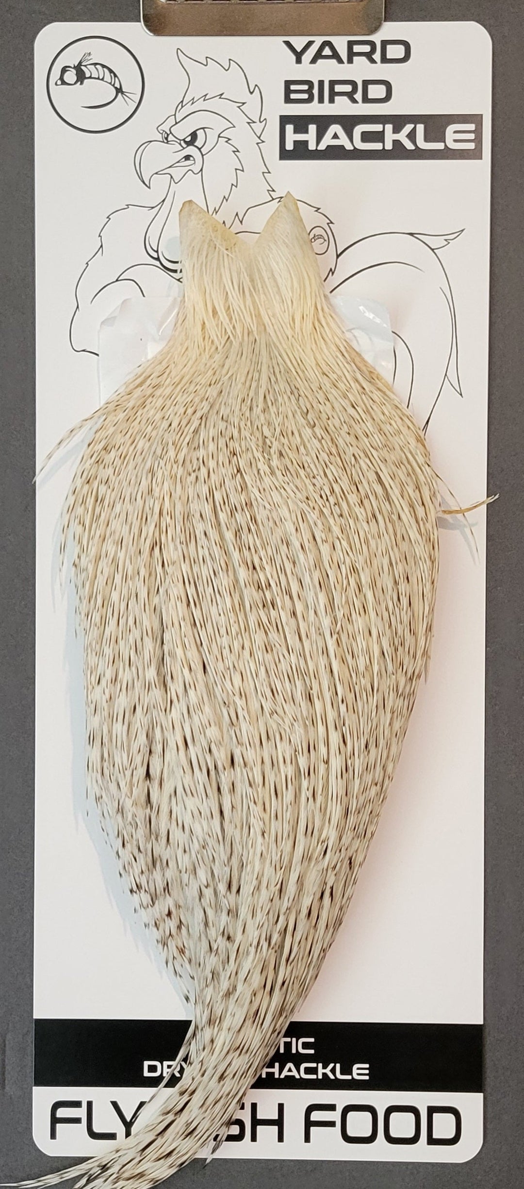 Flash Sale Hackle 12 - Yard Bird Cape - Salt & Pepper (sizes 8-22)