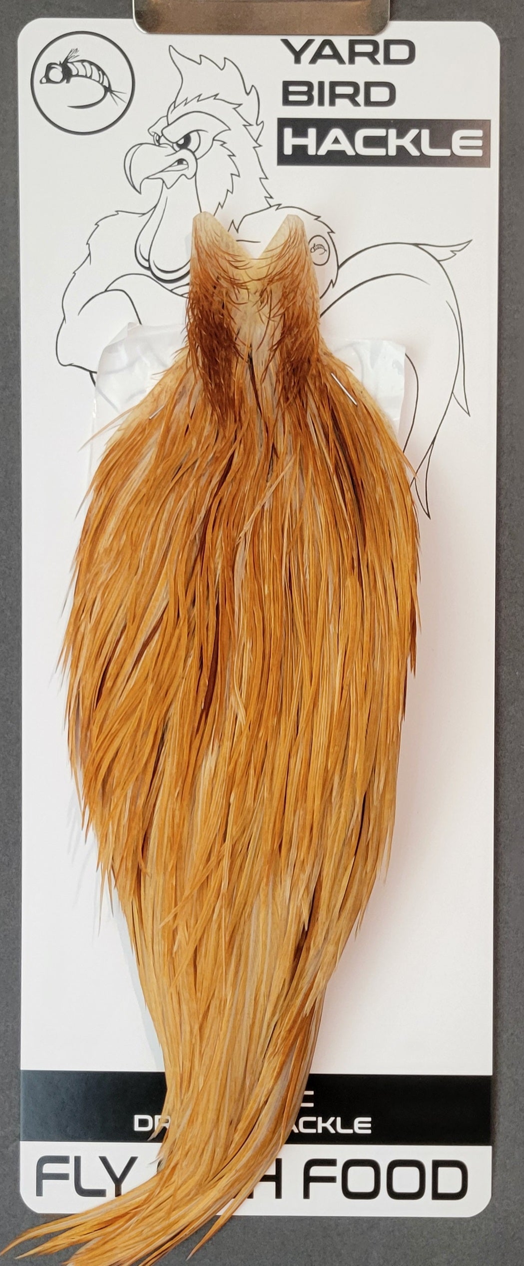 Flash Sale Hackle 156 - Yard Bird Cape - Medium Ginger (sizes 8-22)