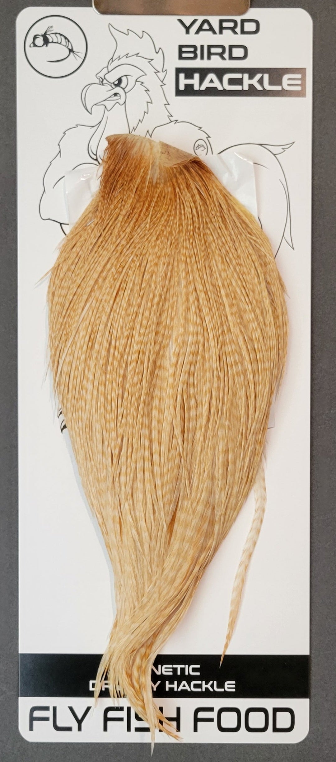 Flash Sale Hackle 164 - Yard Bird Cape - Barred Medium Ginger (sizes 8-22)