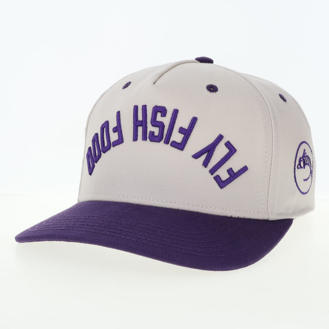 Fly Fish Food Heritage Hat - Stone/Purple