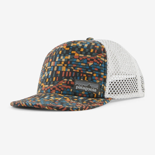 Patagonia - Duckbill Trucker Hat - Fitz Roy Patchwork: Ink Black