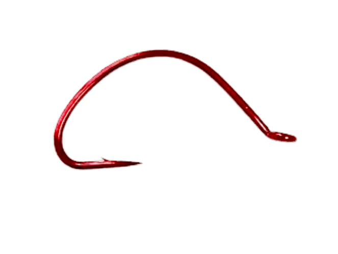Kumoto K3716R Wide Gap Nymph Hook RED