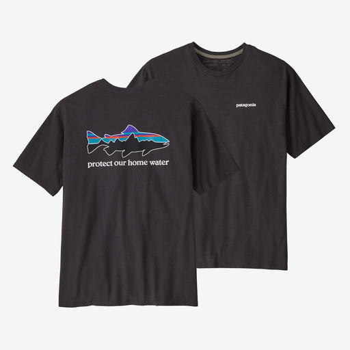 Patagonia - Men's Home Water Trout Organic T-Shirt - Ink Black