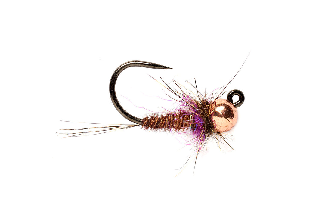 Hot Spot Pheasant Tail Jig B/L - Purple