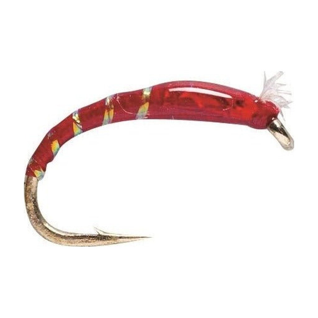 blood red fishing lure 3D Glass Chironomid Red 12