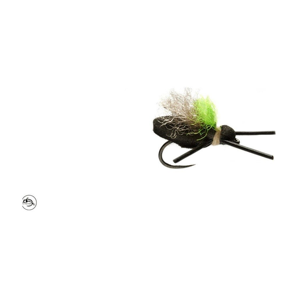 Mini Flopper Black Barbless Size 12