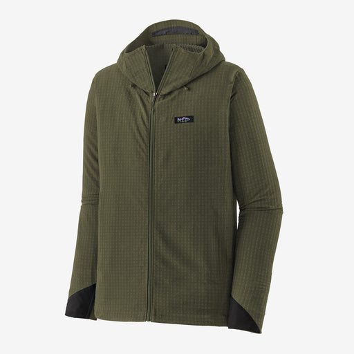 Patagonia - Men's R1 TechFace Fitz Roy Trout Hoody - Basin Green