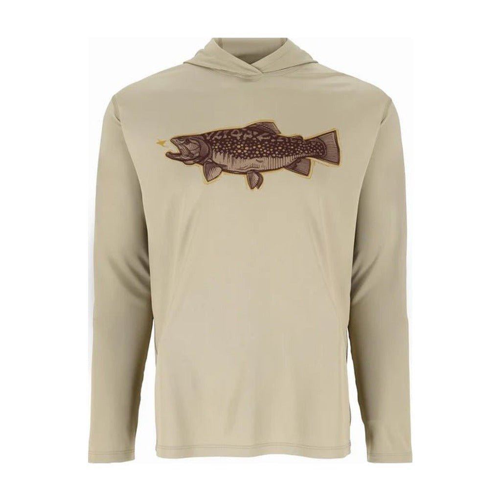 Simms Men's Tech Hoody - Artist Series - Stone Trout Fly FFF Logo