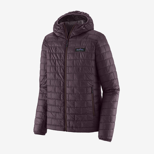 Patagonia - Men's Nano Puff Fitz Roy Trout Hoody - Obsidian Plum