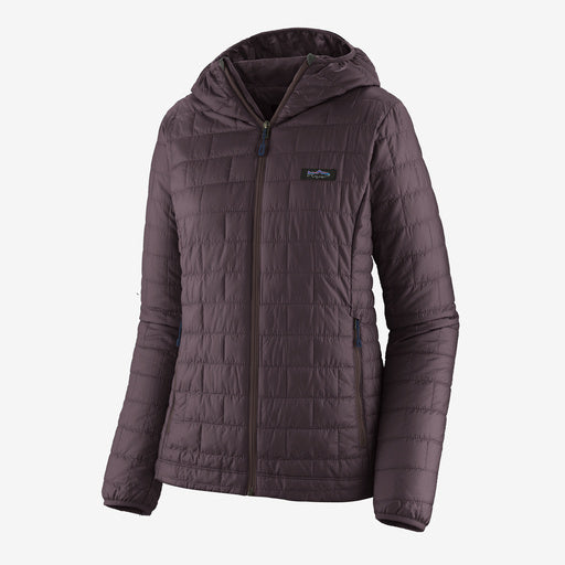 Patagonia - Women's Nano Puff Fitz Roy Trout Hoody - Obsidian Plum