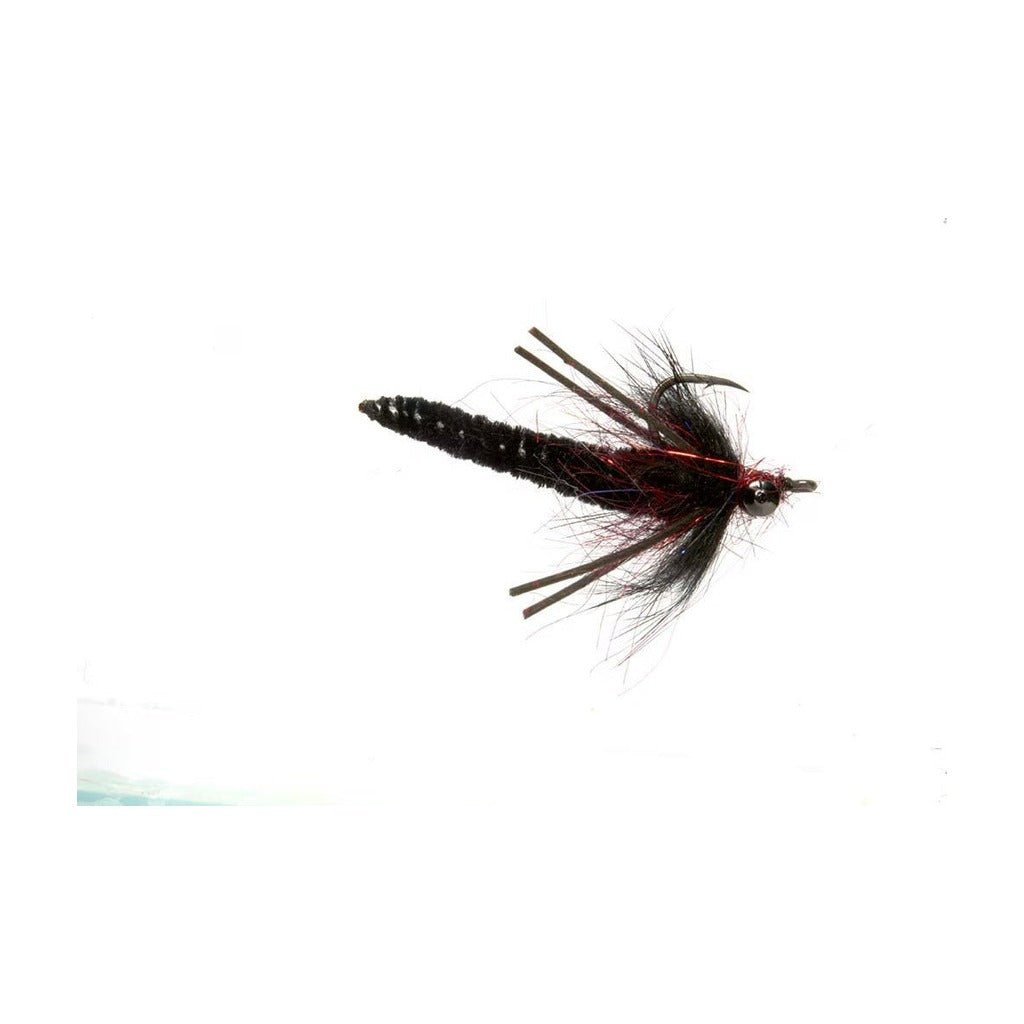 carp fly fishing lures Moore's Leech Weighted Black #8 Simple Peach #4 Model:7'4