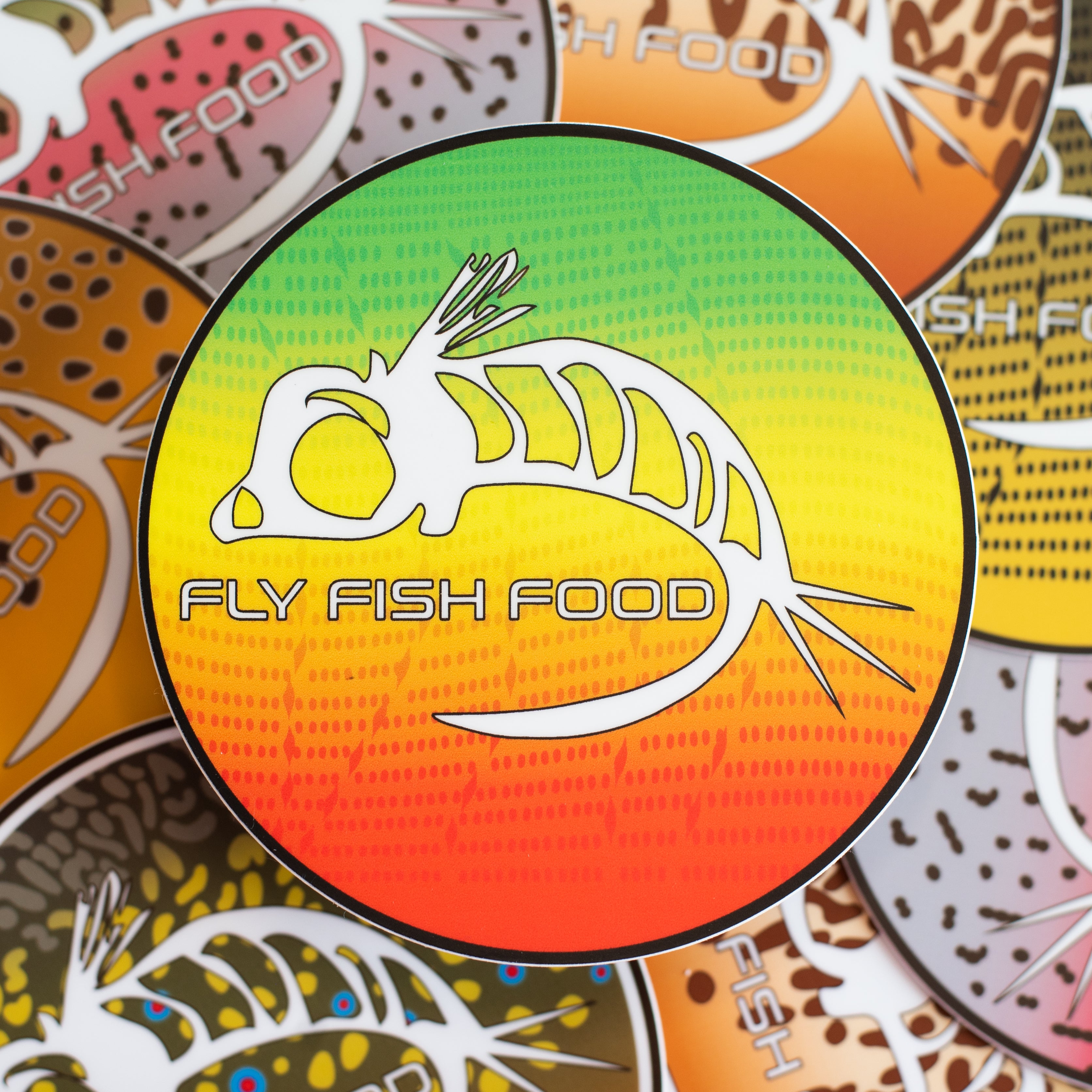 Fly Fish Food Sticker - Rasta Dorado (4)