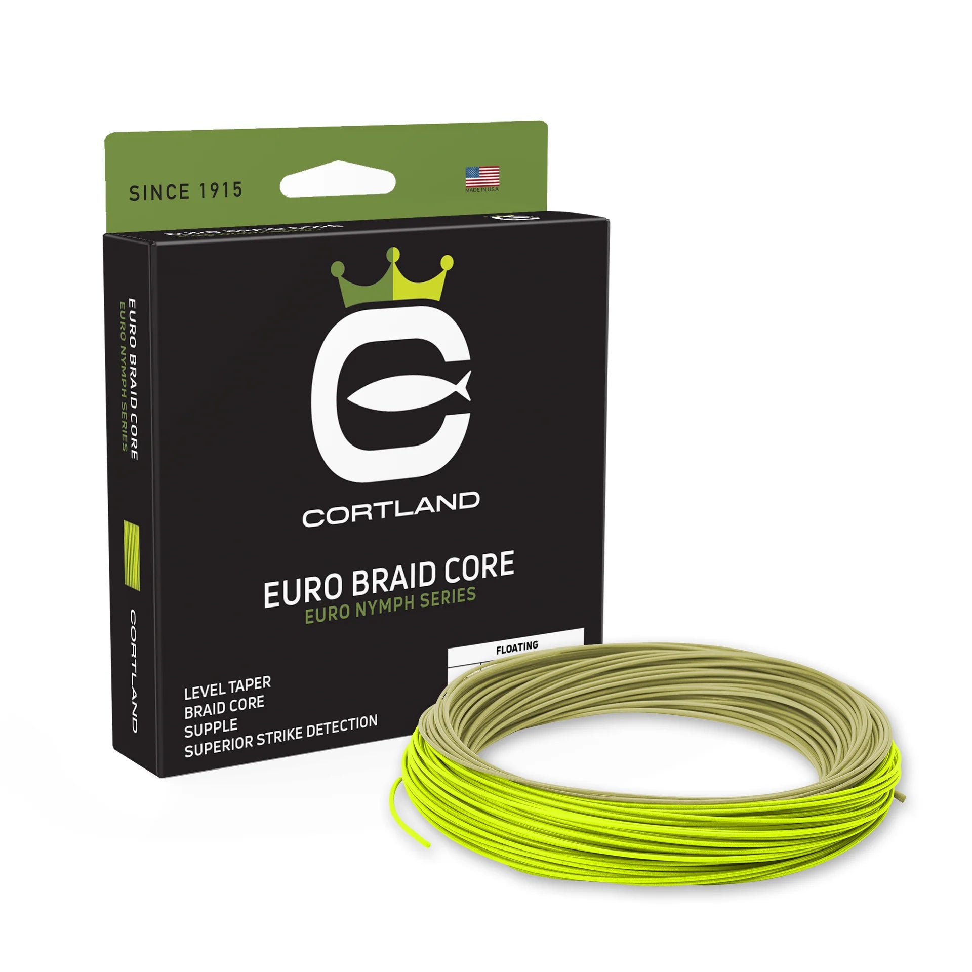Ligne De Mouche Cortland Euro Nymphe - Noyau Tressé, Diamètre 0,022 Ligne De Mouche Cortland Euro Nymphe - Noyau Tressé, Diamètre 0,022