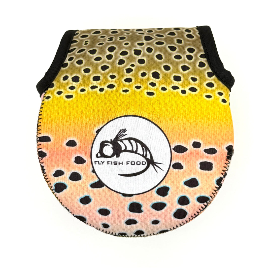 Fly Fish Food Neoprene Fly Reel Case - Brown Trout