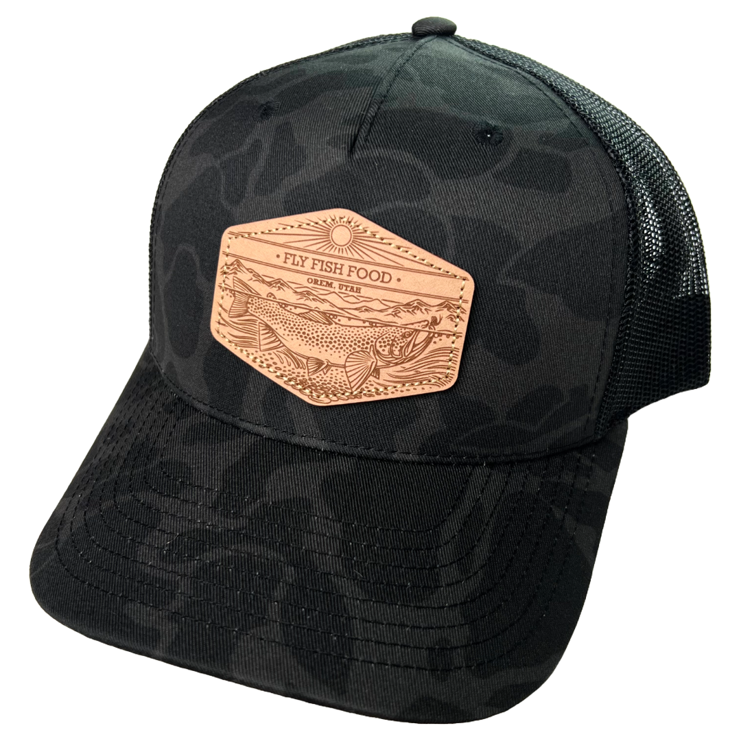 Fly Fish Food Orem, UT & Casey Underwood Hat - Duck Camo Black