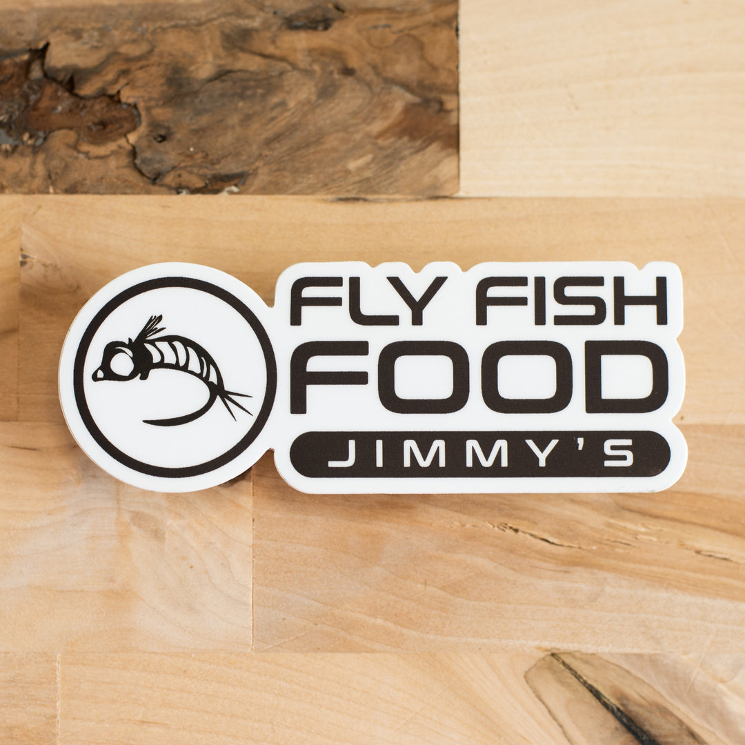 Fly Fish Food Jimmy's Sticker