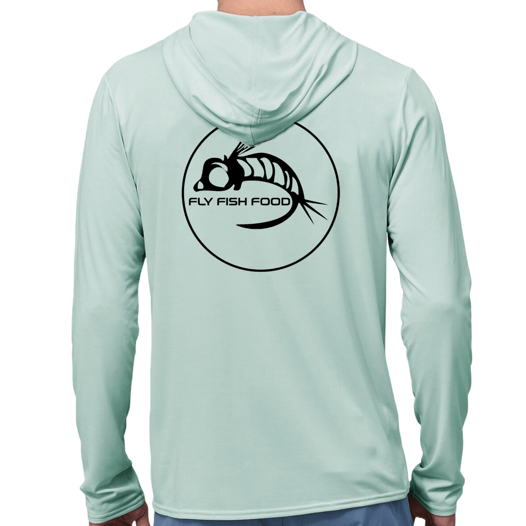 Fly Fish Food Logo Patagonia M's Tropic Comfort Natural UPF Hoody