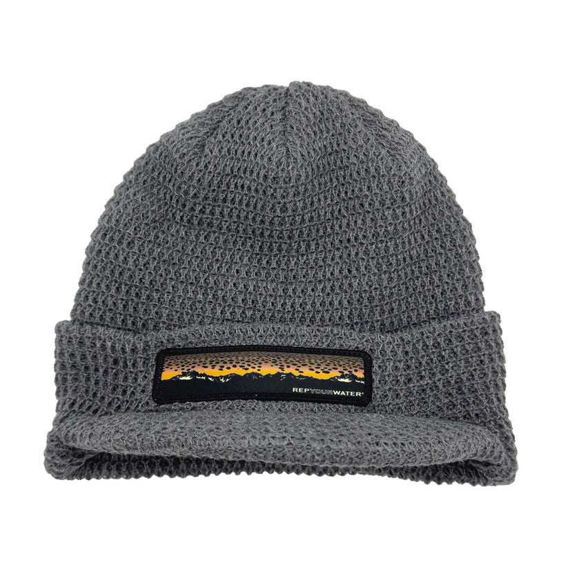 RepYourWater - Brown Trout Mountains Knit Hat