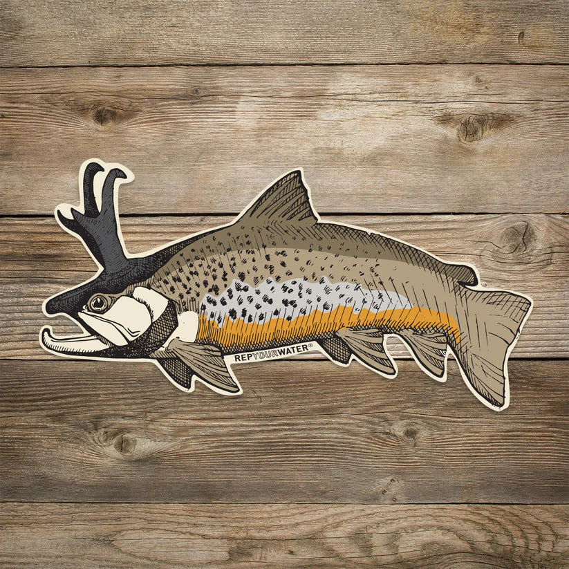 Rep Your Water - Troutalope Sticker