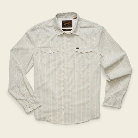 Howler Bros - H Bar Tech Longsleeve - Mosquero Stripe: Off White