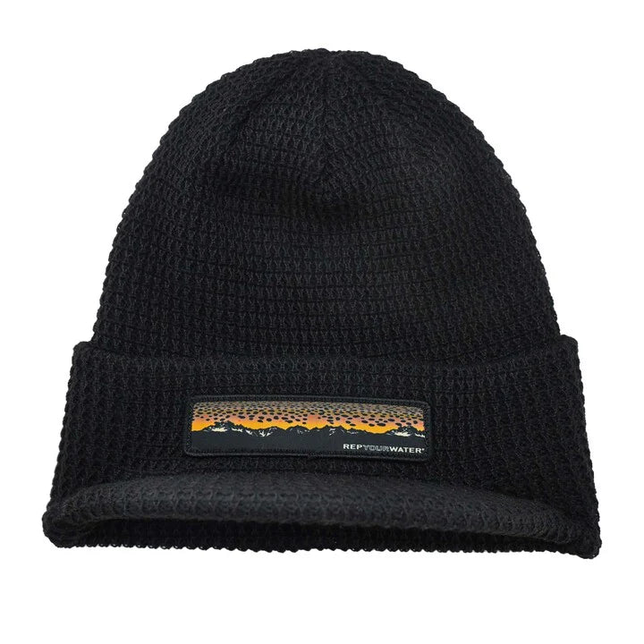 RepYourWater - Brown Trout Mountains Knit Hat