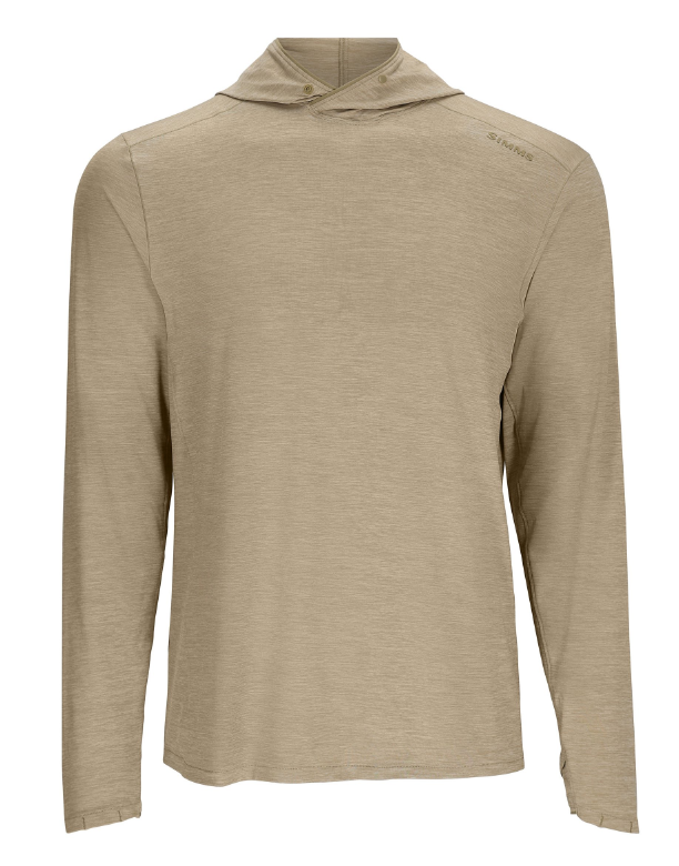 Simms M s SolarFlex Cooling Hoody Stone Fly Fish Food