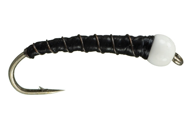 Chan's BH Chironomid Bomber - Black/Silver