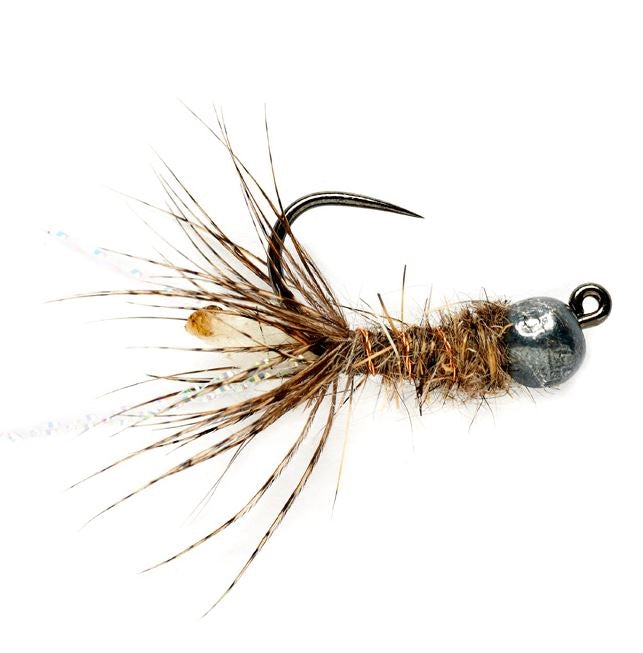 Peeping Caddis Jig - Cream - Barbless