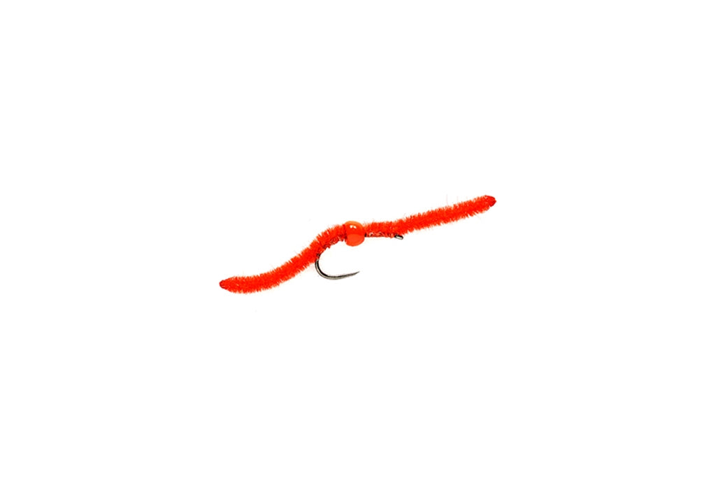 TUNGSTEN BELLY WORM RED BARBLESS