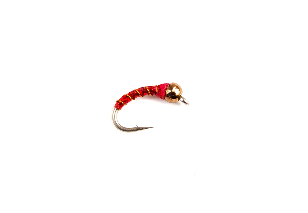 Red/Copper Zebra Midge (TBH)