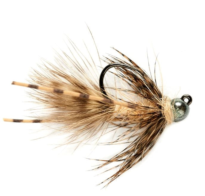 Tungsten Jig Bugger - Tan - Barbless