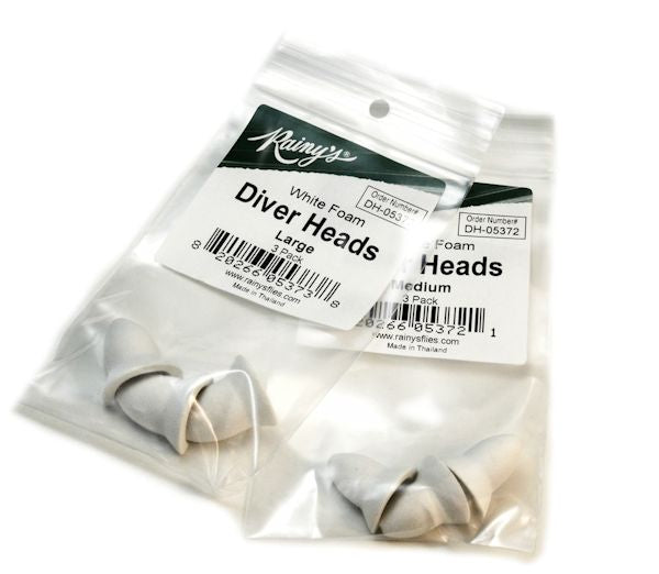 Foam Diver Heads Fly Fish Food