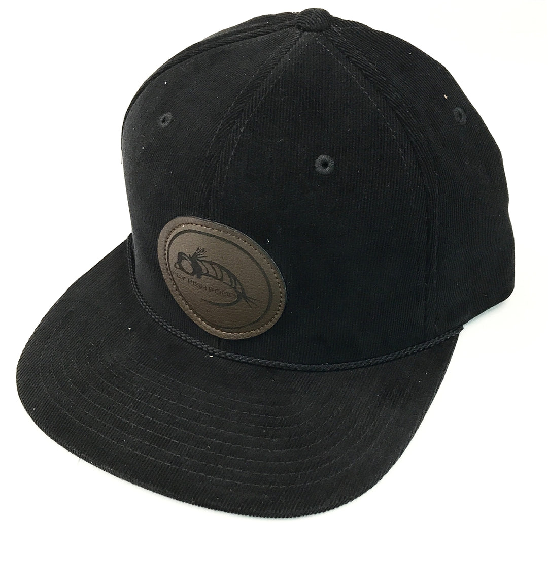 Fly Fish Food Logo Hat - Black Corduroy