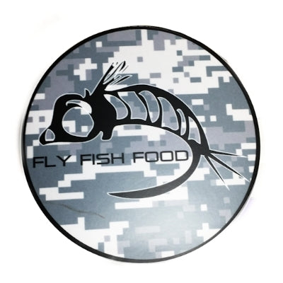 Fly Fish Food Sticker