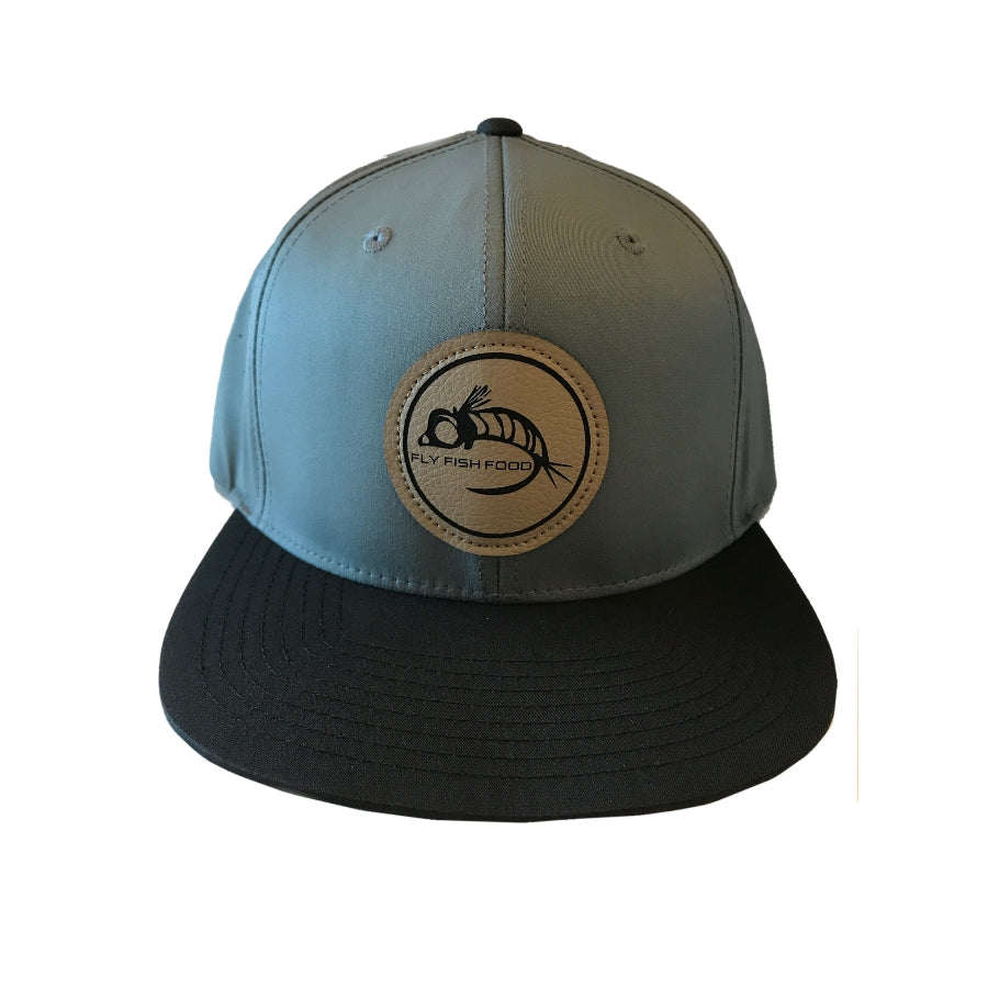 Fly Fish Food Golf Logo Hat - Gray/Black