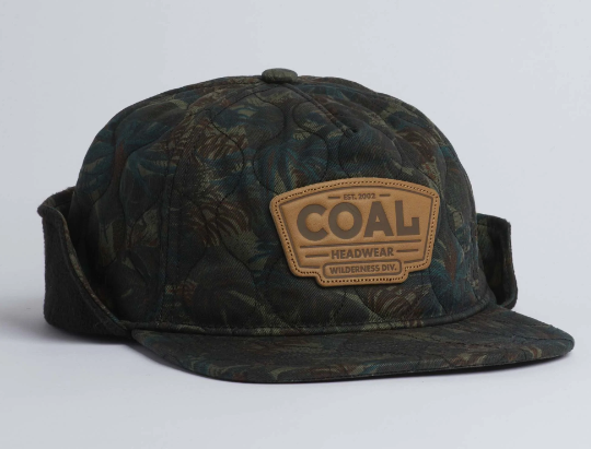 COAL The Cummins Quilted Earflap Cap Camo Fly Fish Food