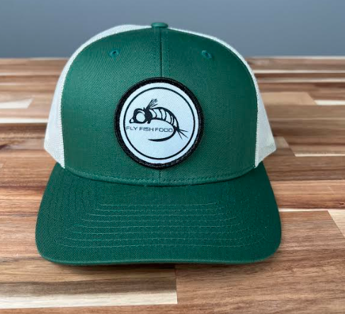 Fly Fish Food Logo Hat - Dark Green/Birch