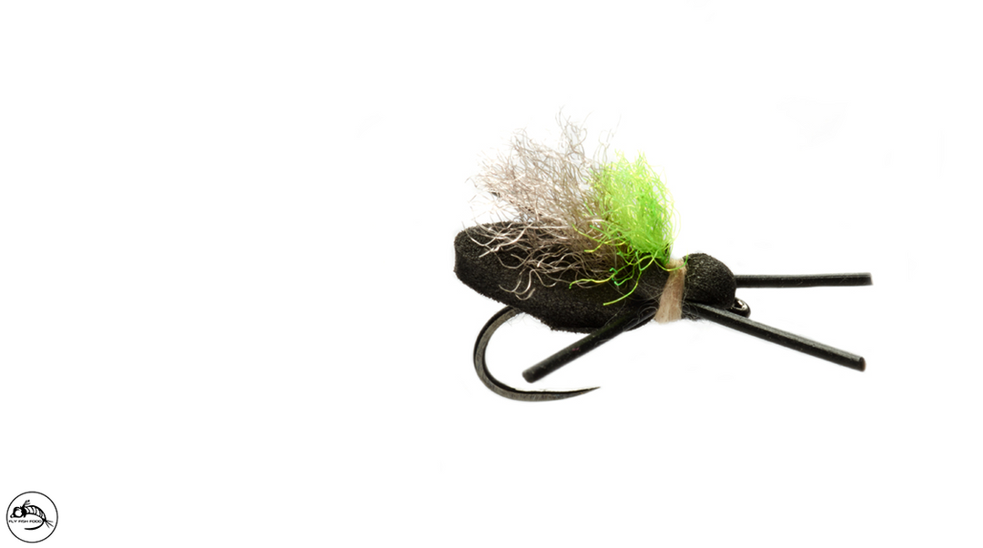 Mini Flopper Black Barbless Size 12