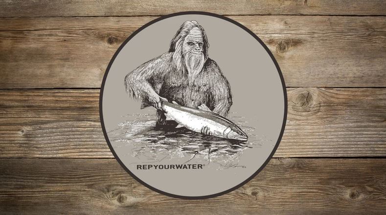 Rep Your Water - Squatch and Release Sticker – Fly Fish Food