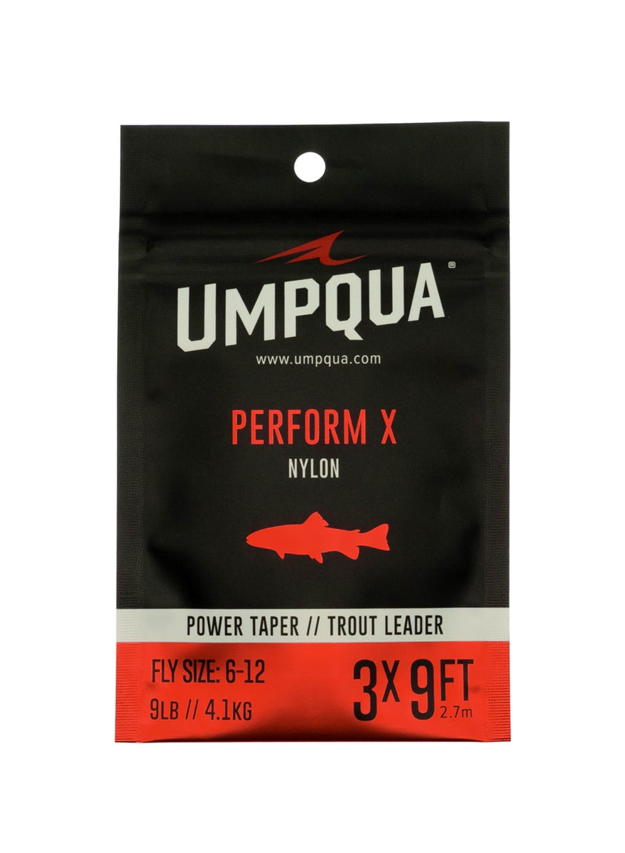 Umpqua Perform x Power Taper Trout Leader 3-Pack 7.5' 2x
