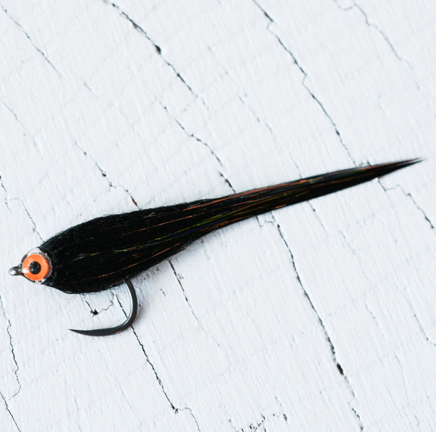 Blacked-Out Baby Fat Minnow - Fly Fish Food
