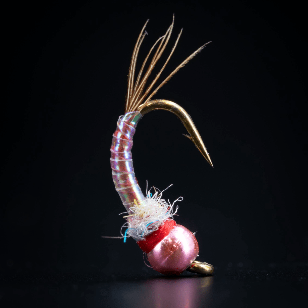 Pink Beaded Rainbow Warrior - Fly Fish Food