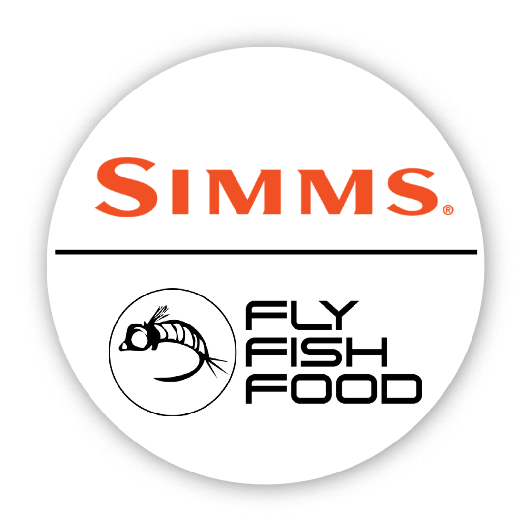 Simms Fly Fish Food Logo Gear - Fly Fish Food