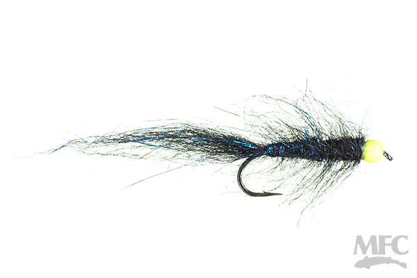 Rohmer's BH Simi Seal Leech - Black/ Blue 10 - Flies - Fly Fish Food