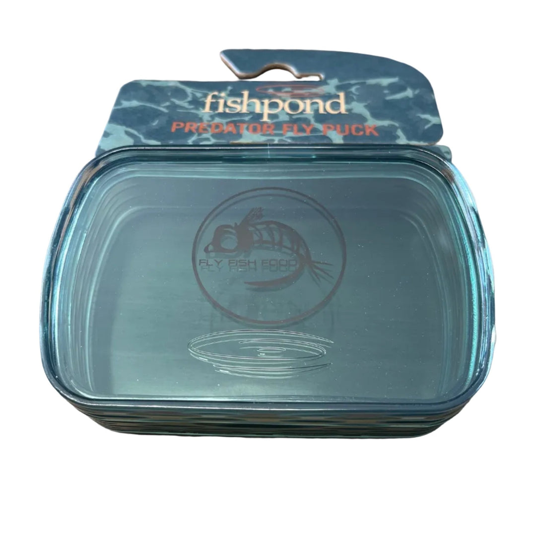 Fly Fish Food "FFF" Logo Fishpond Predator Fly Puck - Smoke Grey - Fly Boxes - Fly Fish Food