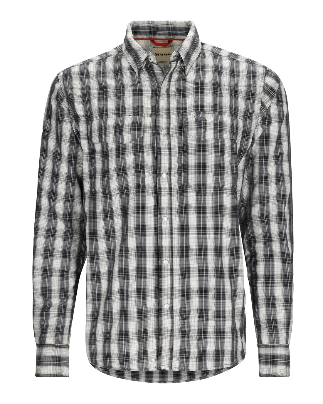 Simms - M's Big Sky Fishing Shirt -Black Plaid