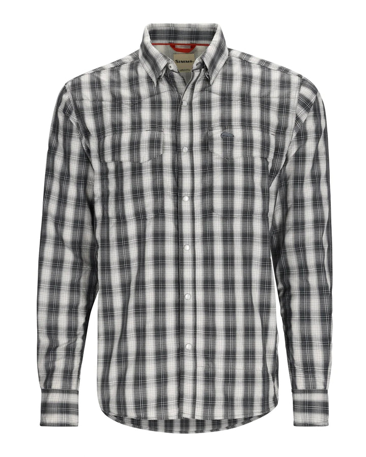 Simms - M's Big Sky Fishing Shirt - Black Plaid - Apparel - Fly Fish Food