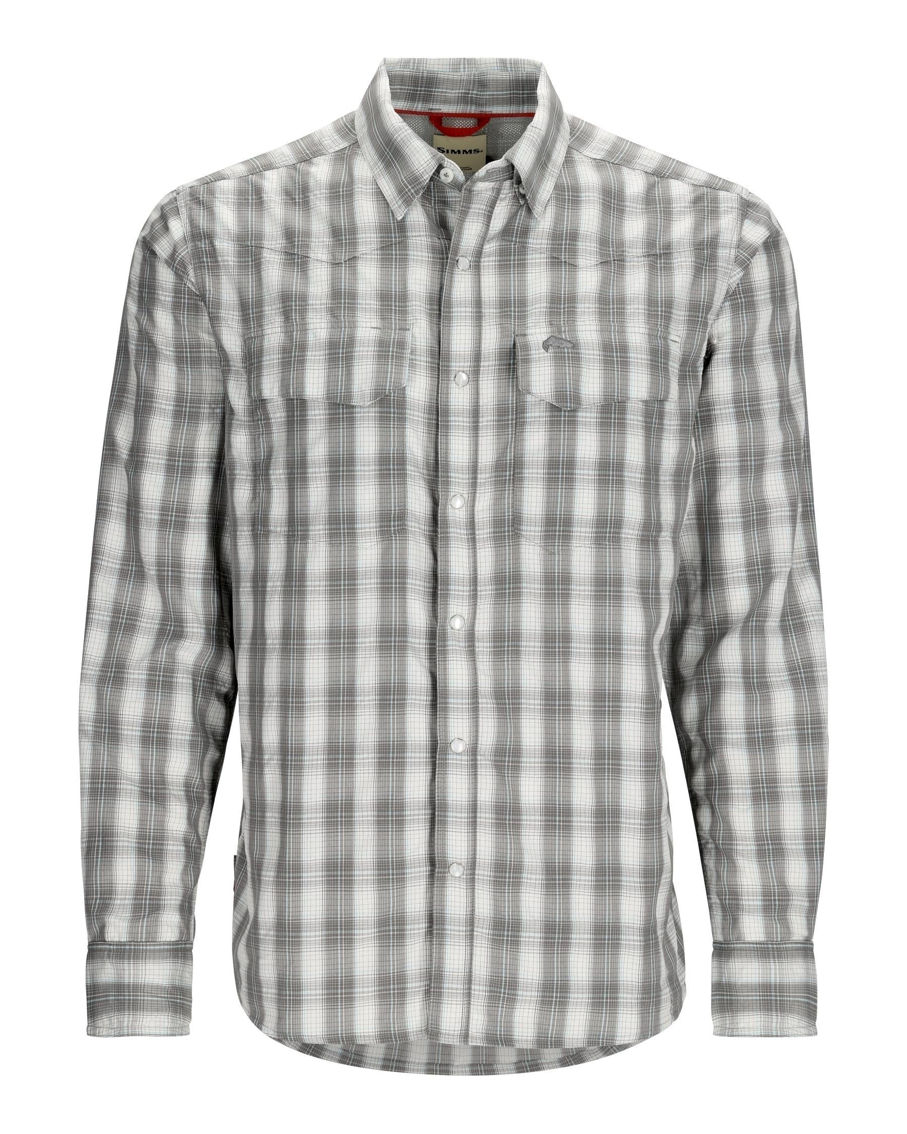 Simms - M's Big Sky Fishing Shirt - Long Sleeve - Exuma Plaid